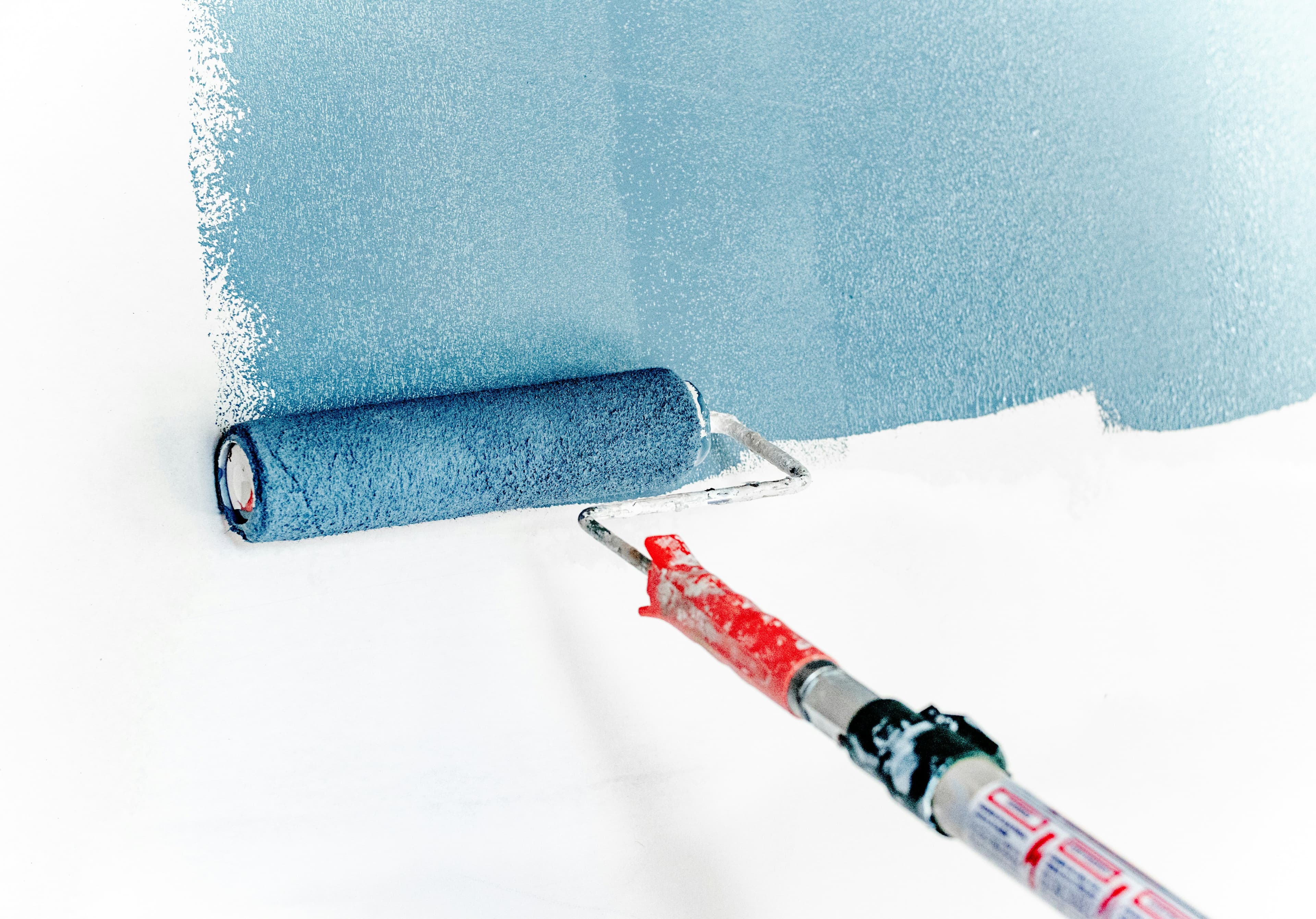 Professional painter working on a home renovation project